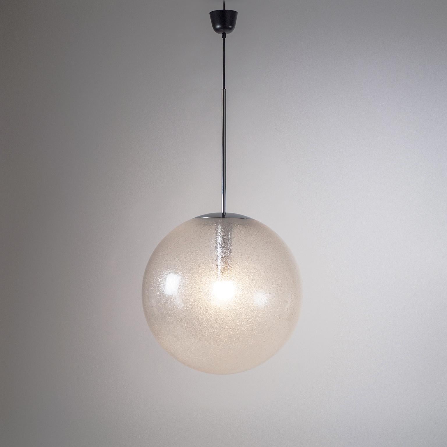 large bubble glass pendant light
