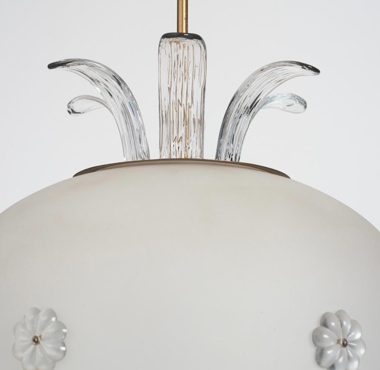 Swedish Very Large Ceiling Lamp by Harald Notini For Sale
