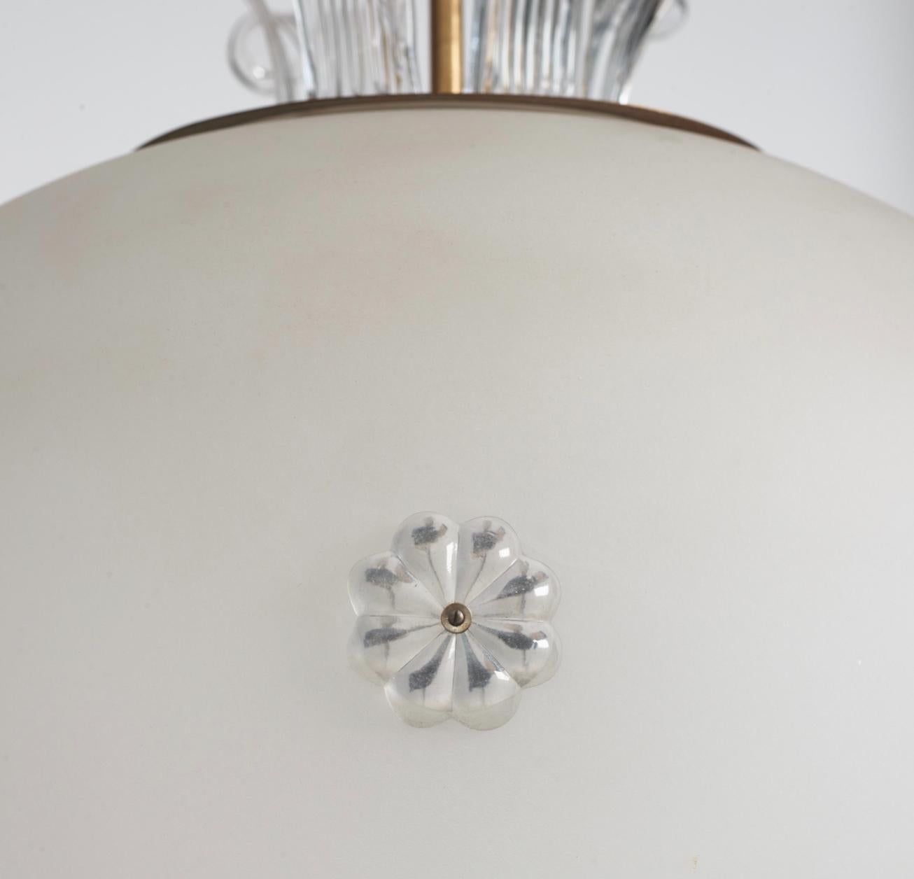 Mid-20th Century Very Large Ceiling Lamp by Harald Notini For Sale