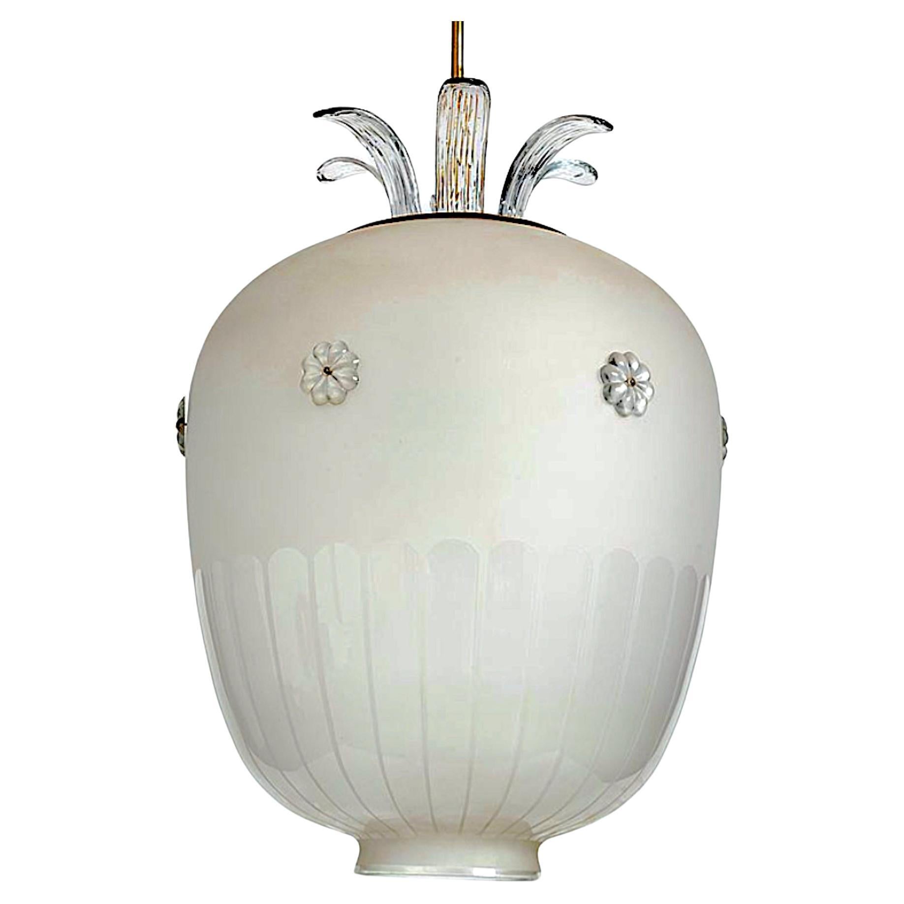 Very Large Ceiling Lamp by Harald Notini For Sale
