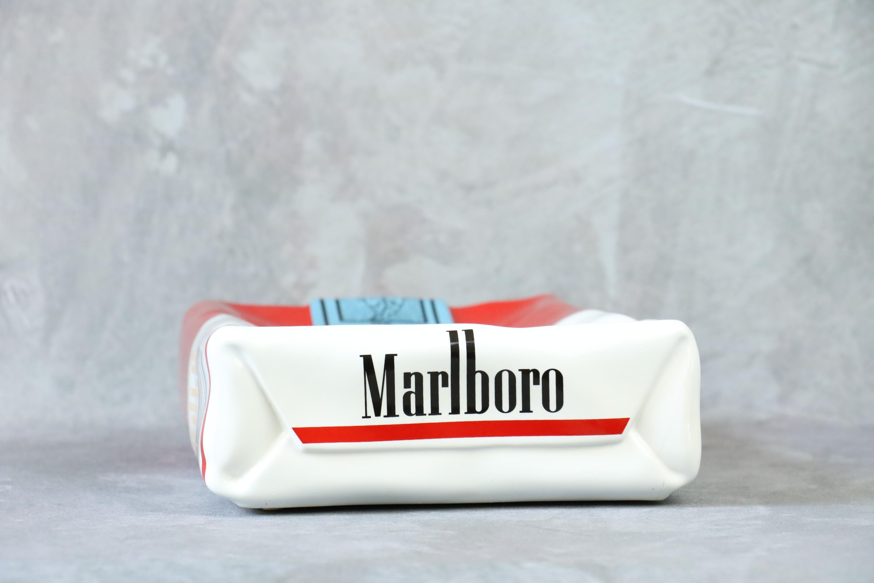 German Very Large Ceramic Bowl or Ahstray for Marlboro, Made in France, circa 1970s