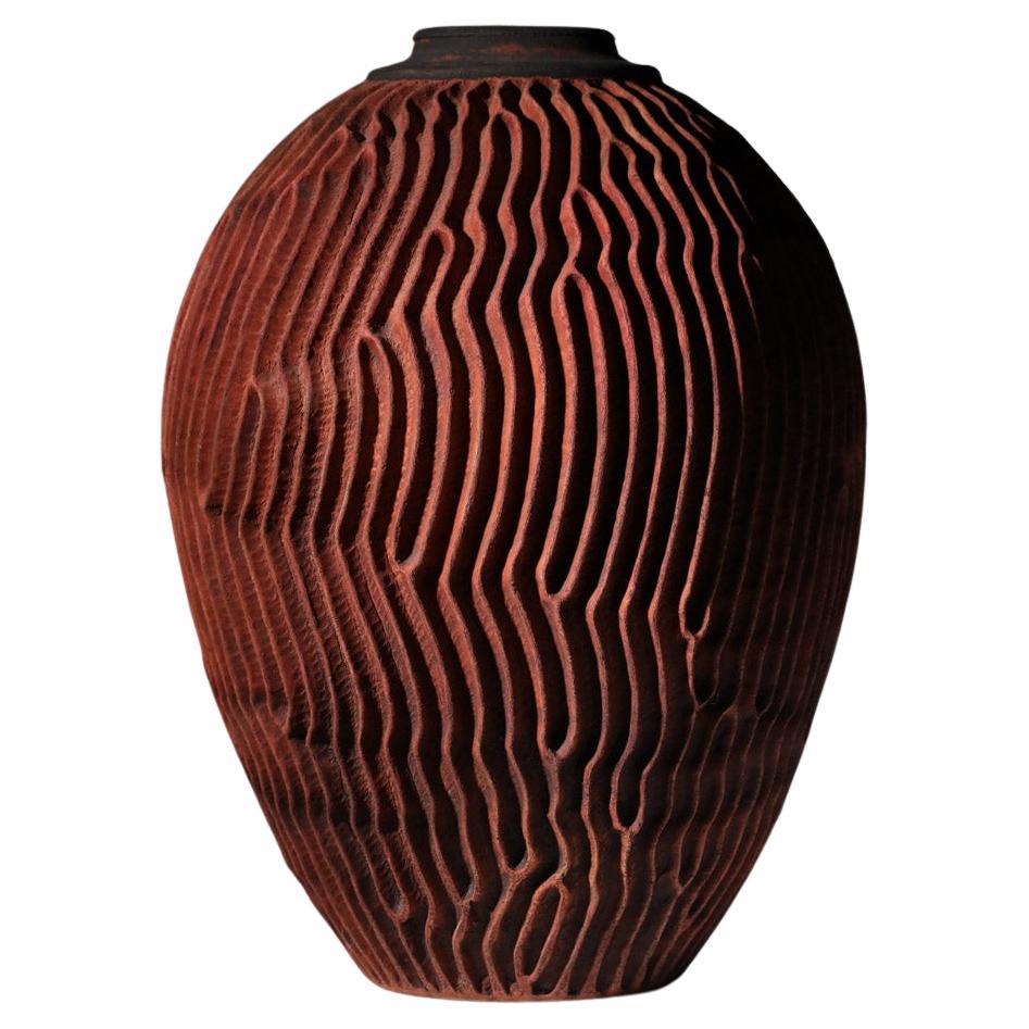 Very large ceramic vase by Emmanuel Pecatte