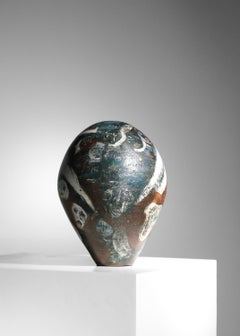 Très grand vase en céramique de Sophie Combre, artiste française