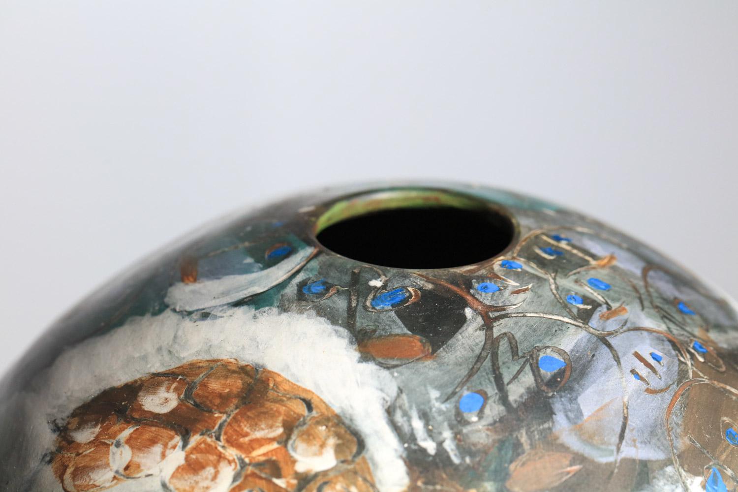 Céramique Très grand vase en céramique de Sophie Combre, artiste française en vente