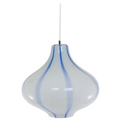Très grande suspension en verre de Murano Cipolla par Massimo Vignelli pour Venini, années 1950