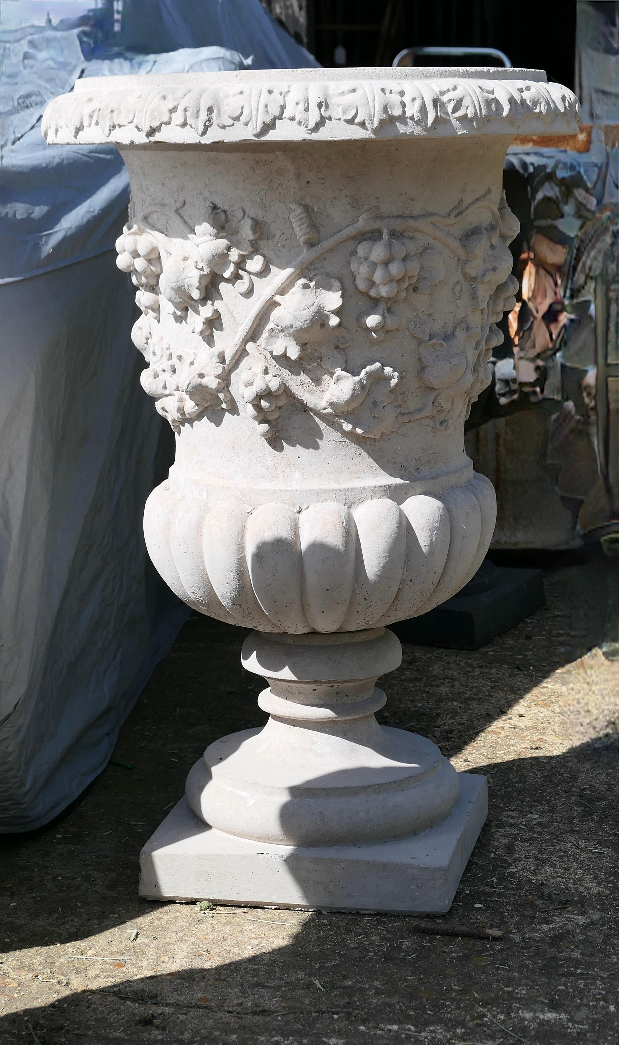 20th Century Very Large Classical Grape and Vine Garden Planter  For Sale