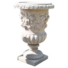 Used Very Large Classical Grape and Vine Garden Planter 