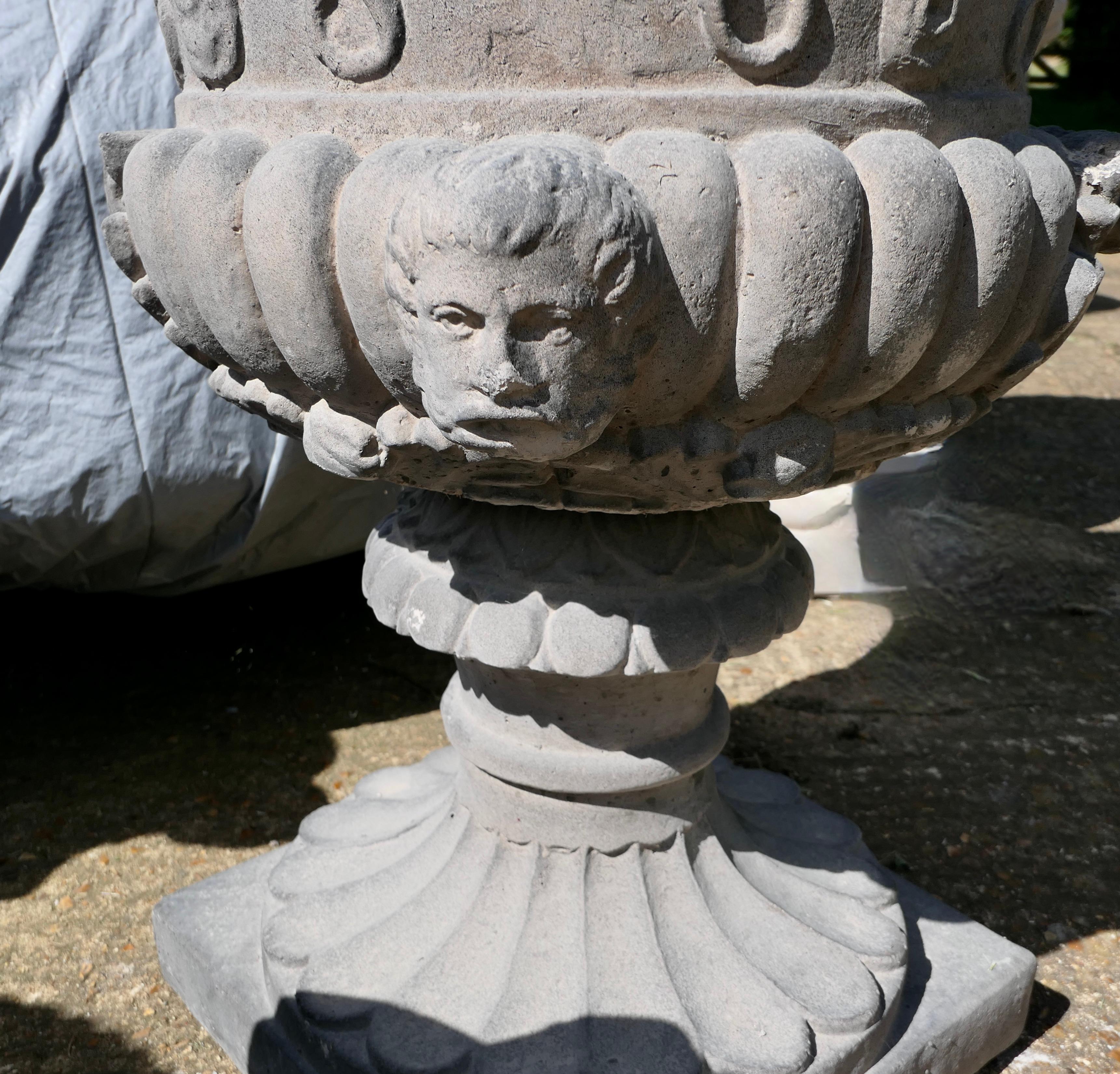 Very Large Classical Tudor Rose Garden Planter For Sale 3