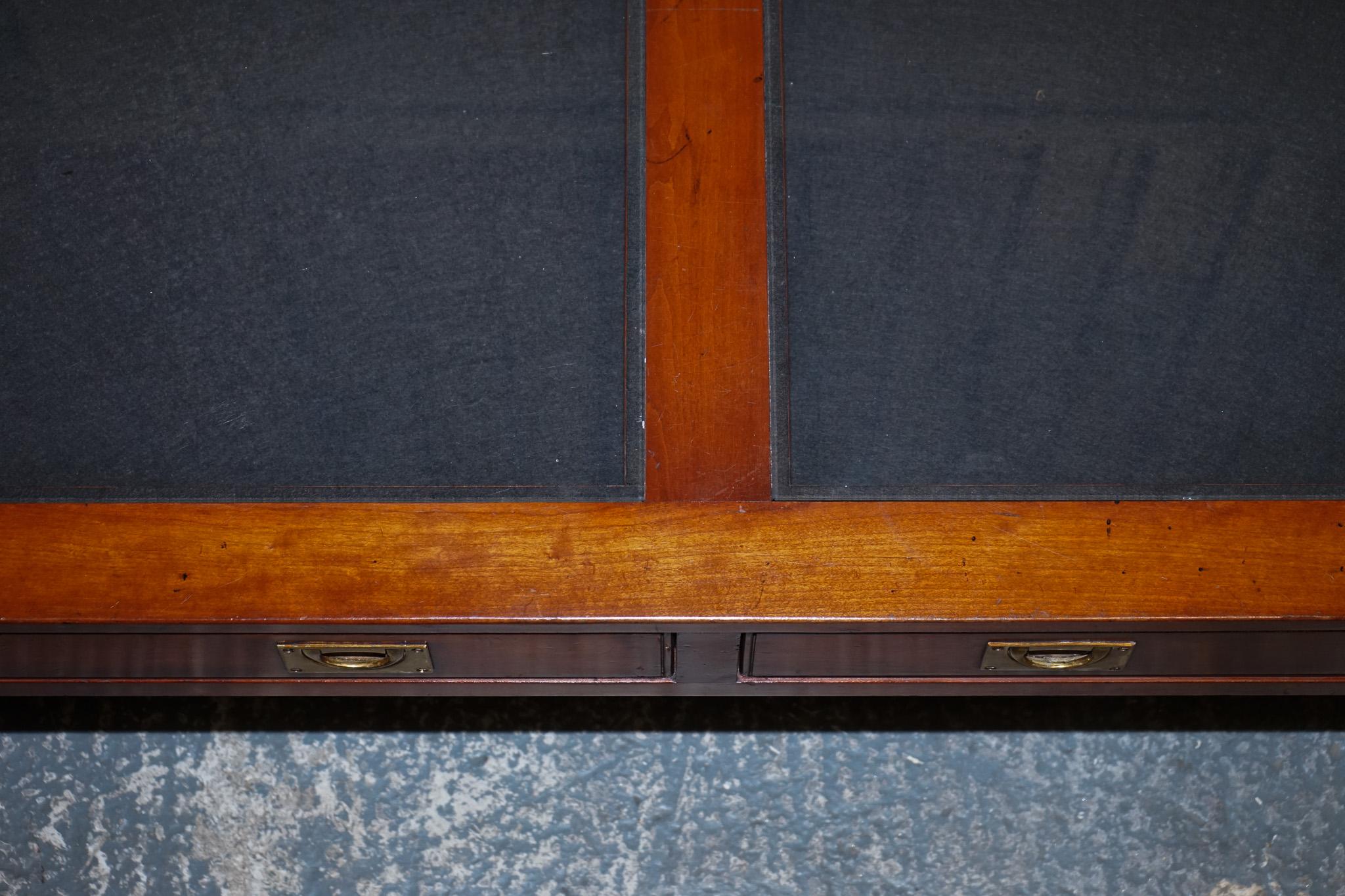 VERY LARGE COFFEE TABLE WITH INLAiD GLASS PANELS  MADE BY KENNEDY HARRODS For Sale 6