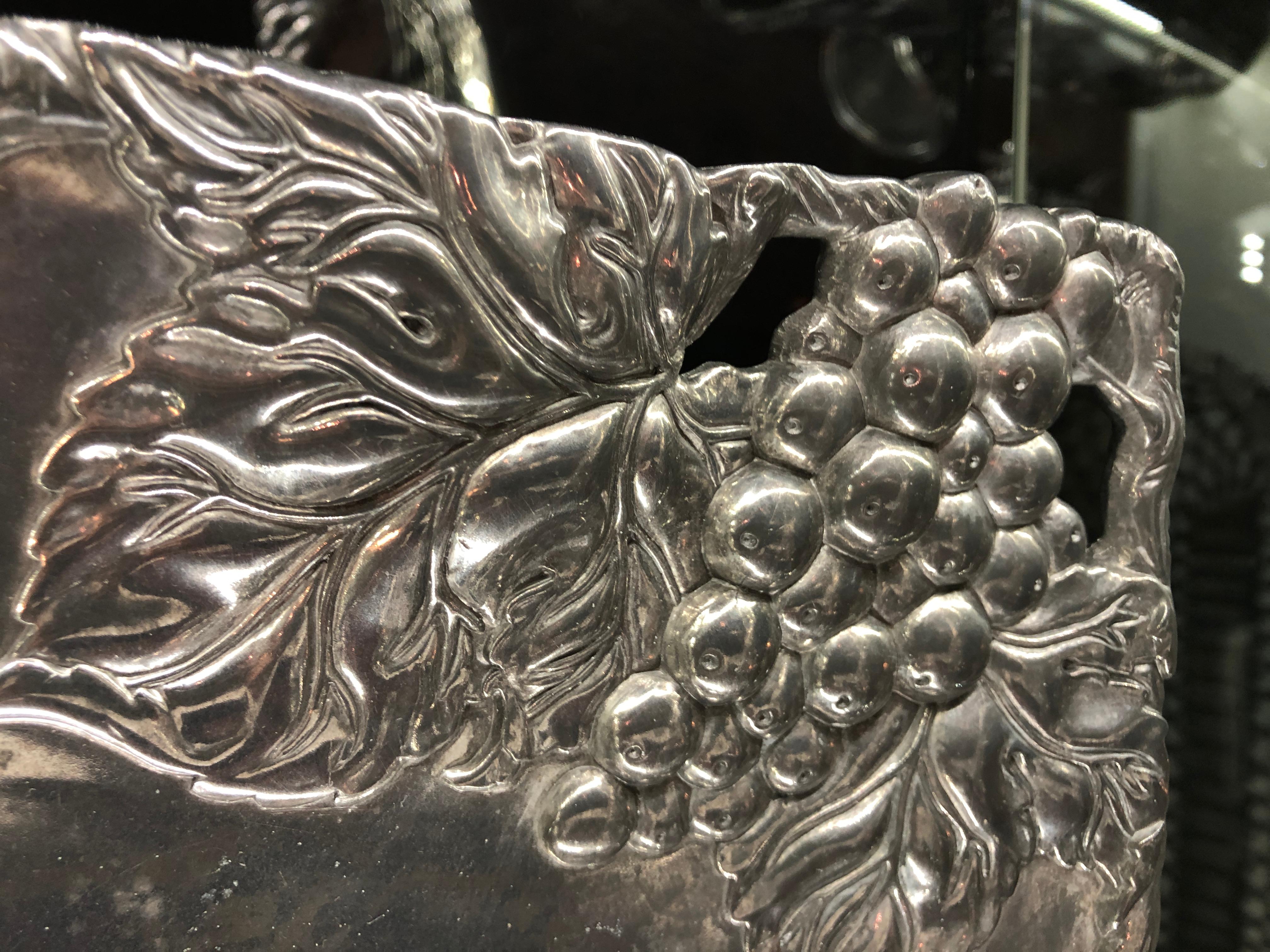 Very Large Collection of Arthur Court Pewter Trays, Candle Sticks, Serving Piece 10