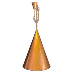 Très grand pendentif en cuivre, Danemark, vers les années 1960
