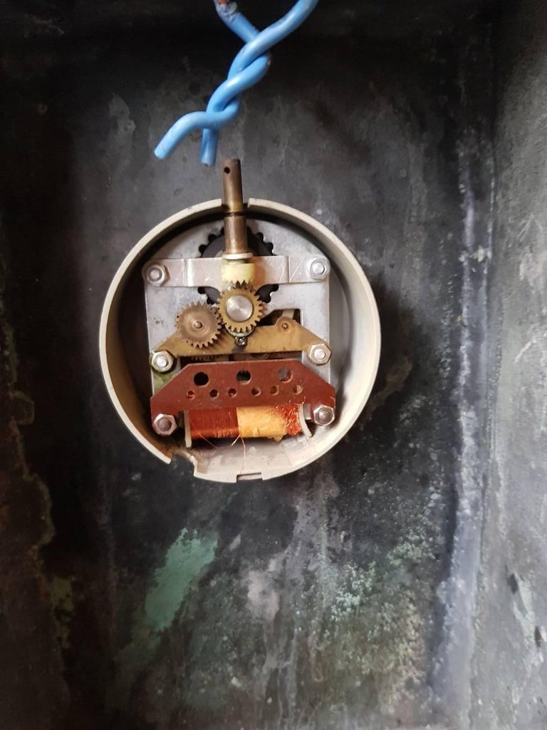 Very Large Copper Vintage Wall Clock For Sale at 1stdibs