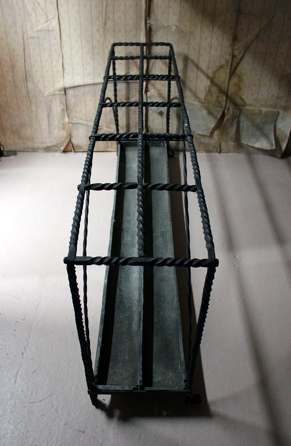 Very Large Country House Wrought Iron Stick Stand, circa 1870 For Sale 7