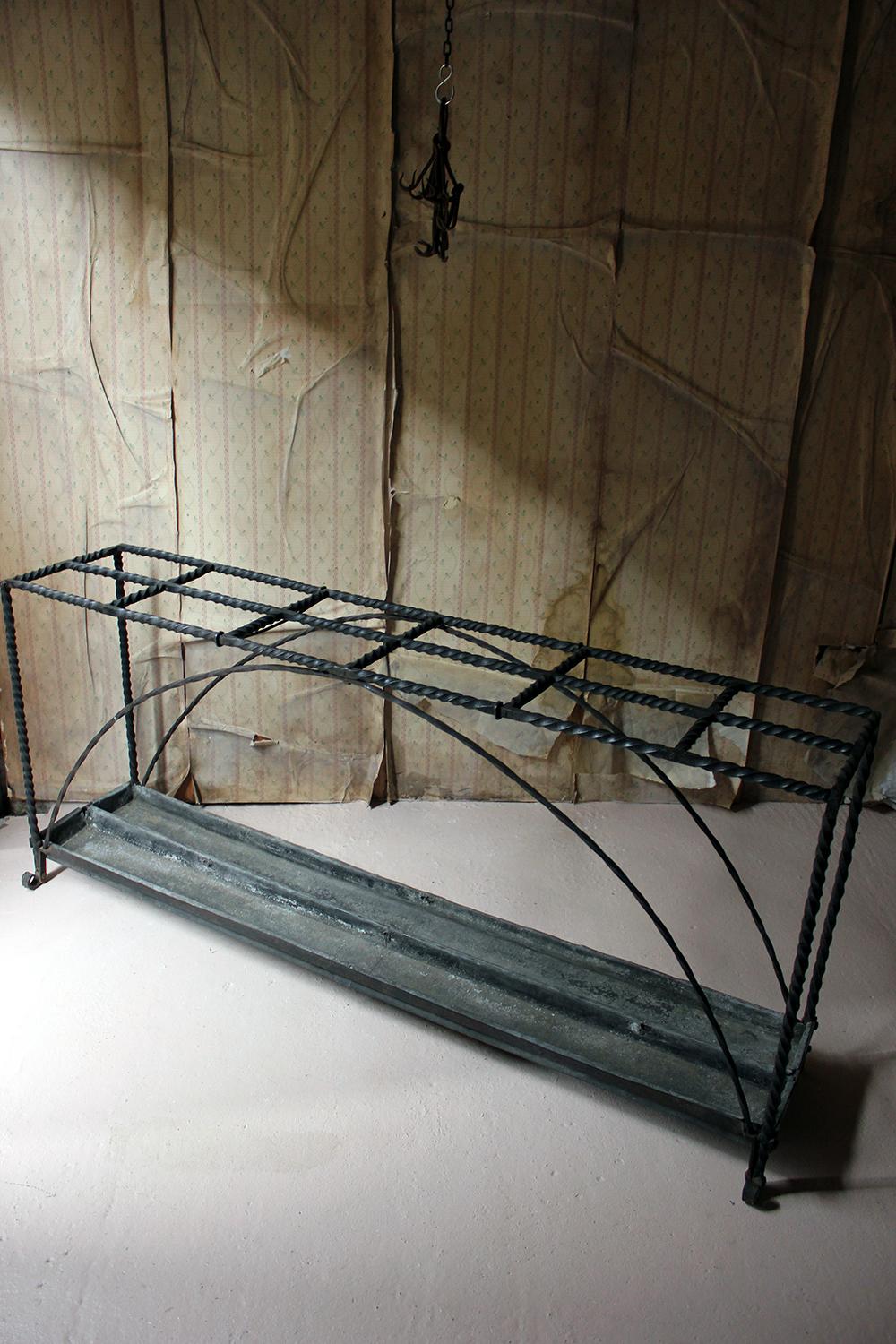 Very Large Country House Wrought Iron Stick Stand, circa 1870 For Sale 14