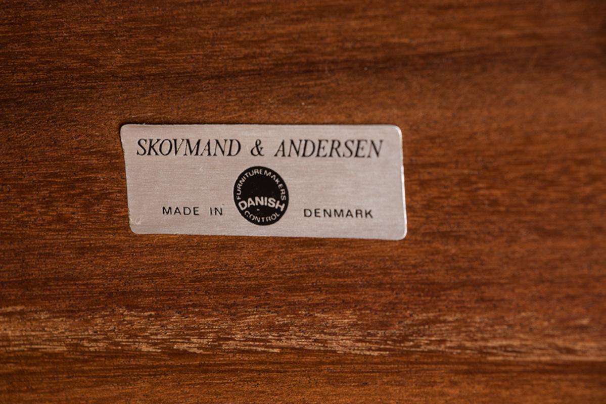 Very large Danish extendable dining table, 250 cm, in Teak by Hans Skovmand 1960 15
