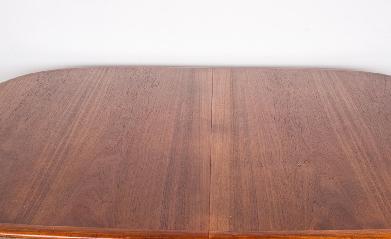 Scandinavian Modern Very large Danish extendable dining table, 250 cm, in Teak by Hans Skovmand 1960