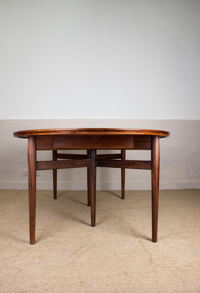 Grande table repas Danoise extensible, Palissandre, modèle