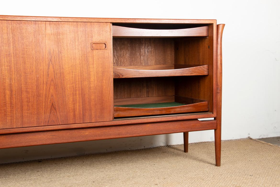Sehr großes dänisches Sideboard 255 cm in Teak 1960. im Angebot 6
