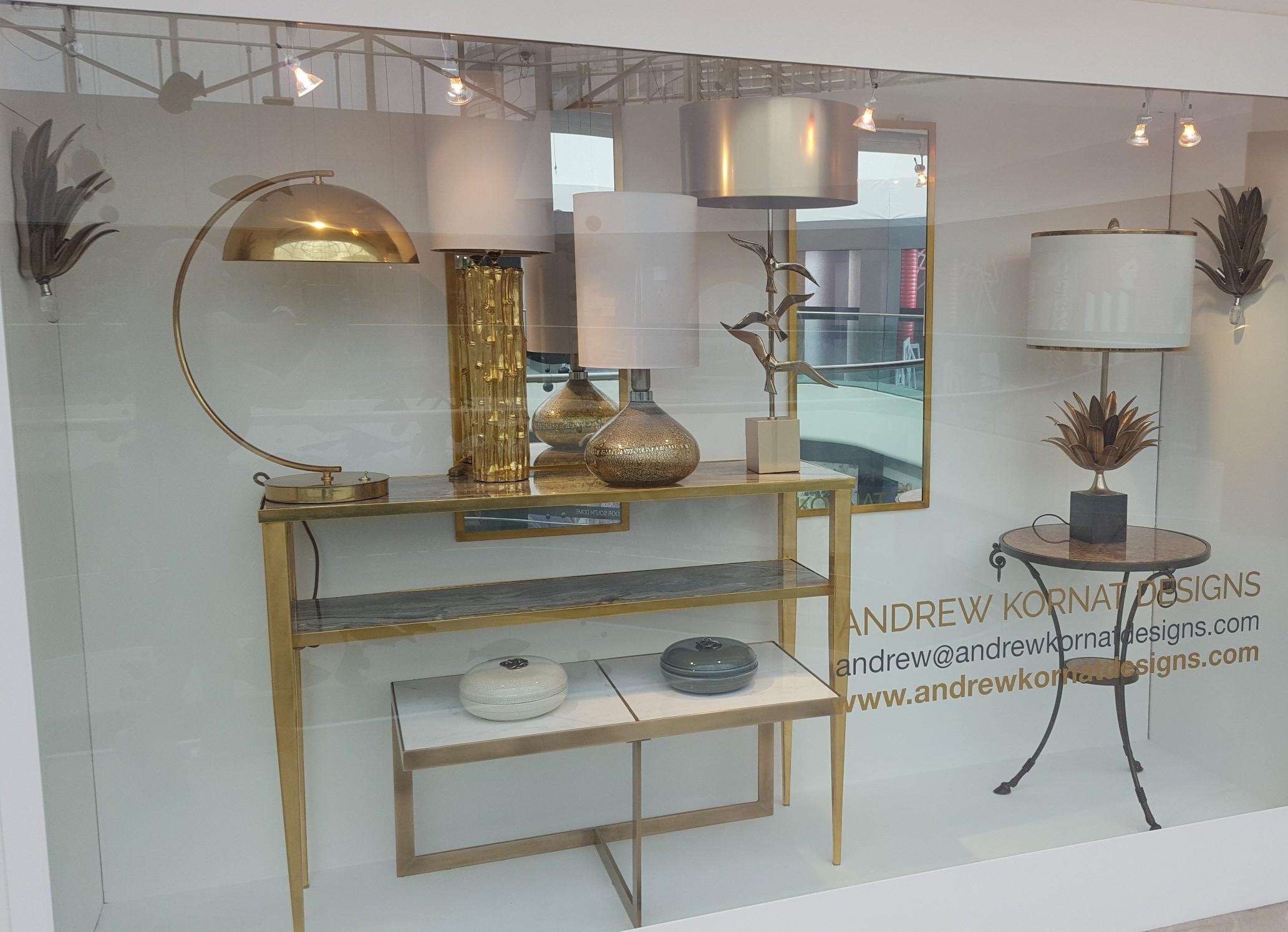Sehr große Dome Top Schreibtischlampe im Deco-Stil aus poliertem Messing mit Dolly-Schalter im Zustand „Hervorragend“ im Angebot in London, GB