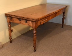 Very Large Early 19th Century French Cherrywood Dining Table