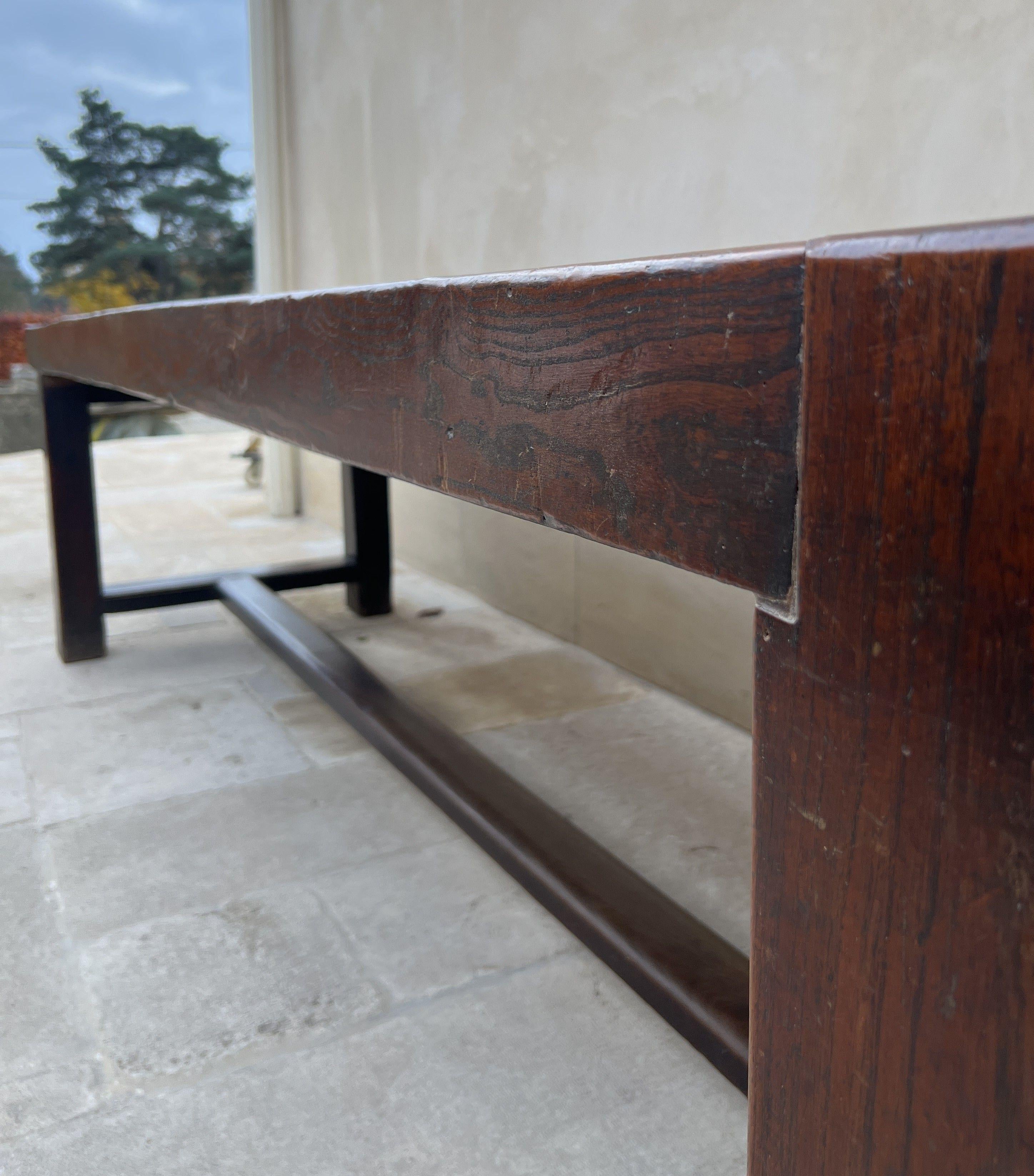 Mesa de granja refectorio muy grande de principios del siglo XIX en venta 7