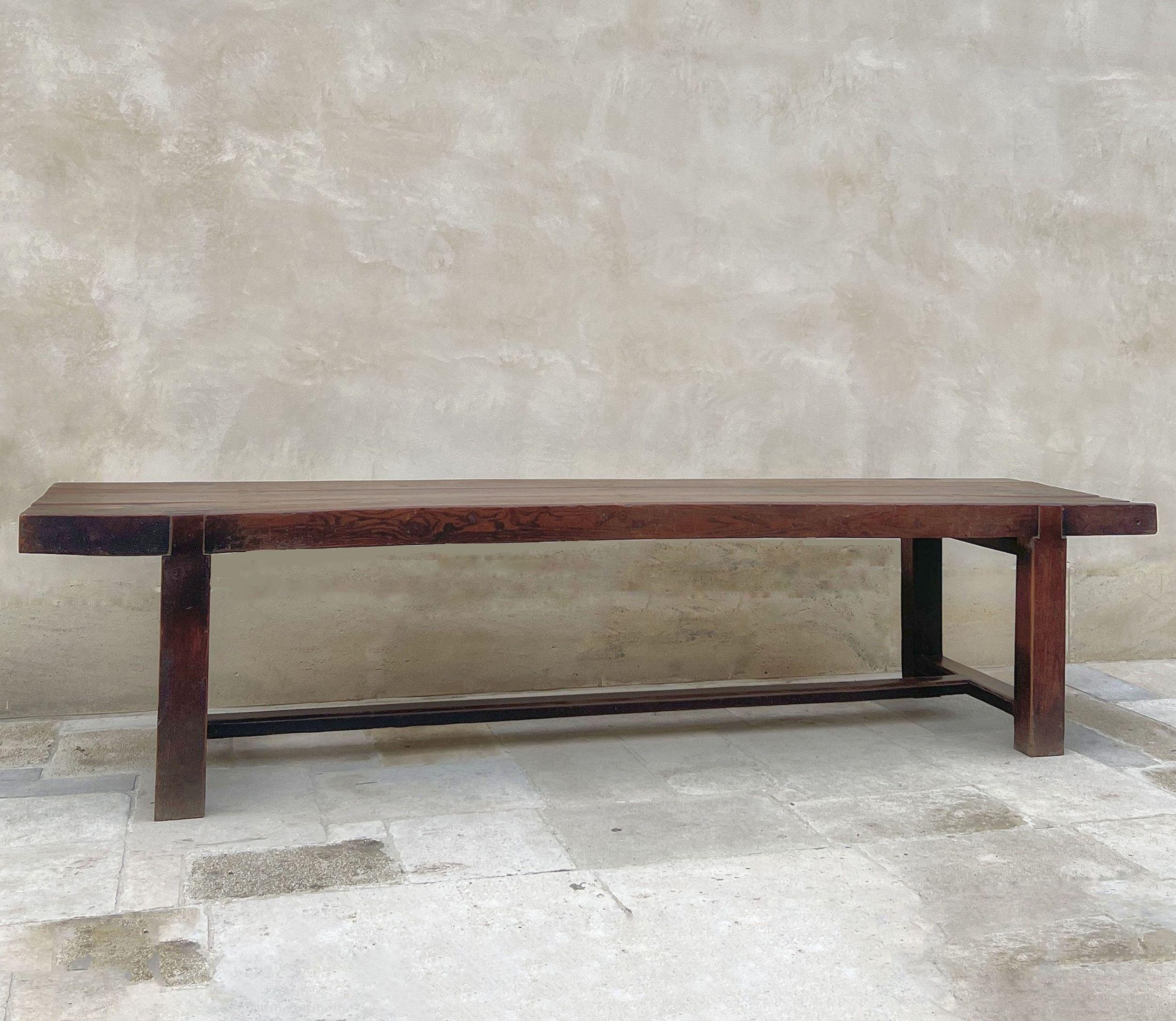 Mesa de granja refectorio muy grande de principios del siglo XIX Victoriano en venta