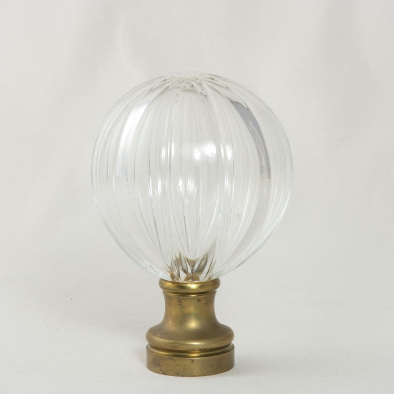 Very Large Early 20th Century French Crystal Staircase Finial with