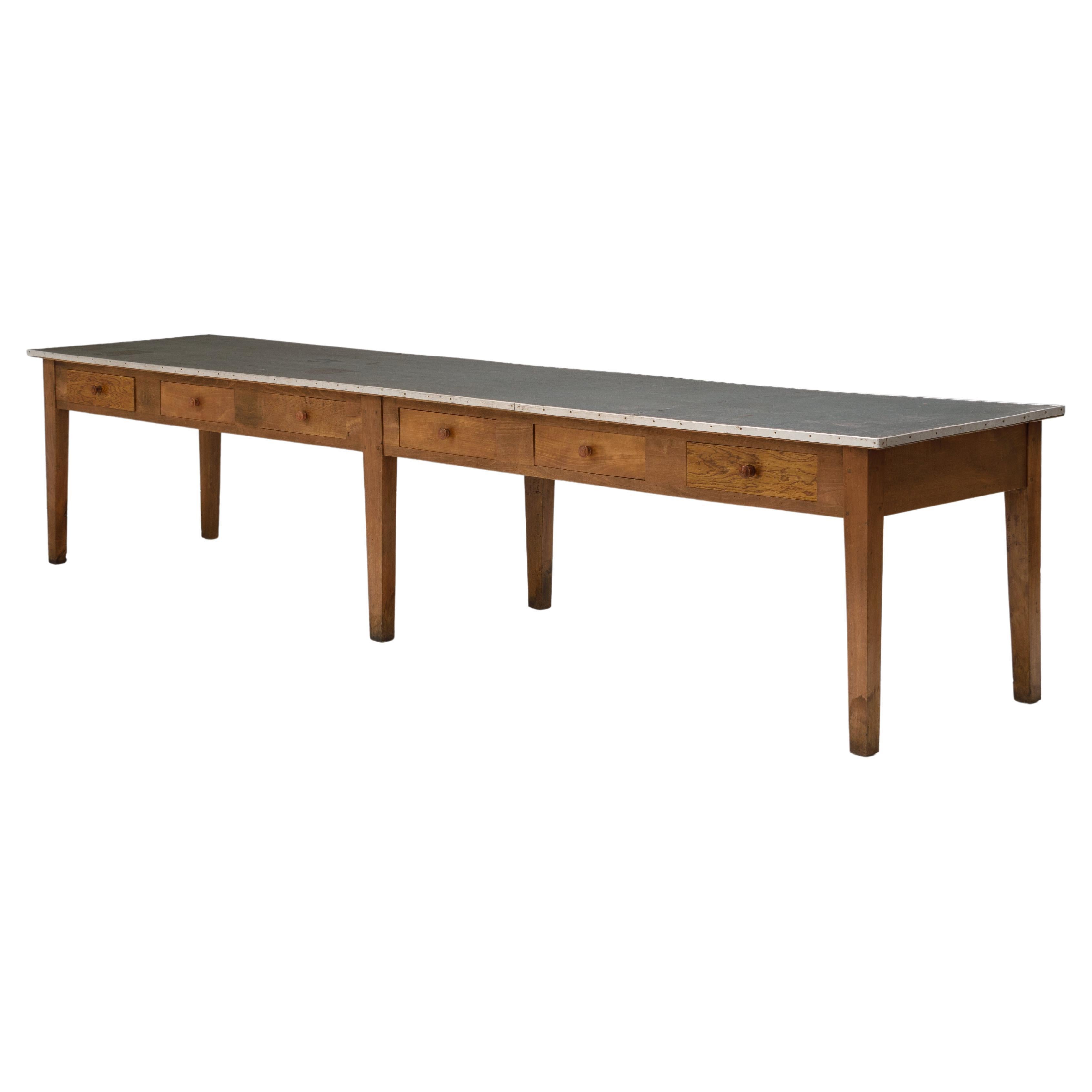 Very Large Early 20th Century Work Table