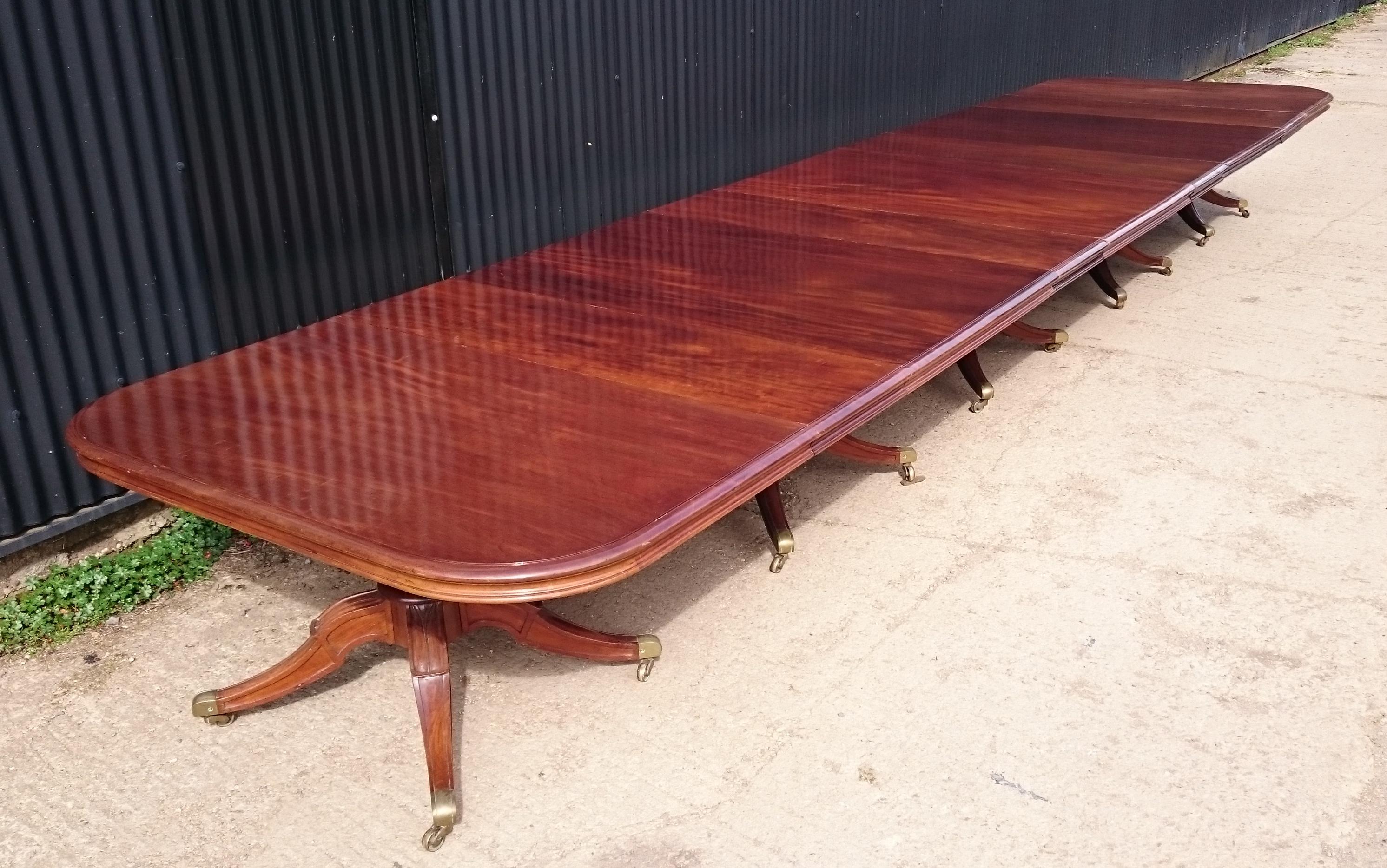 large antique dining table