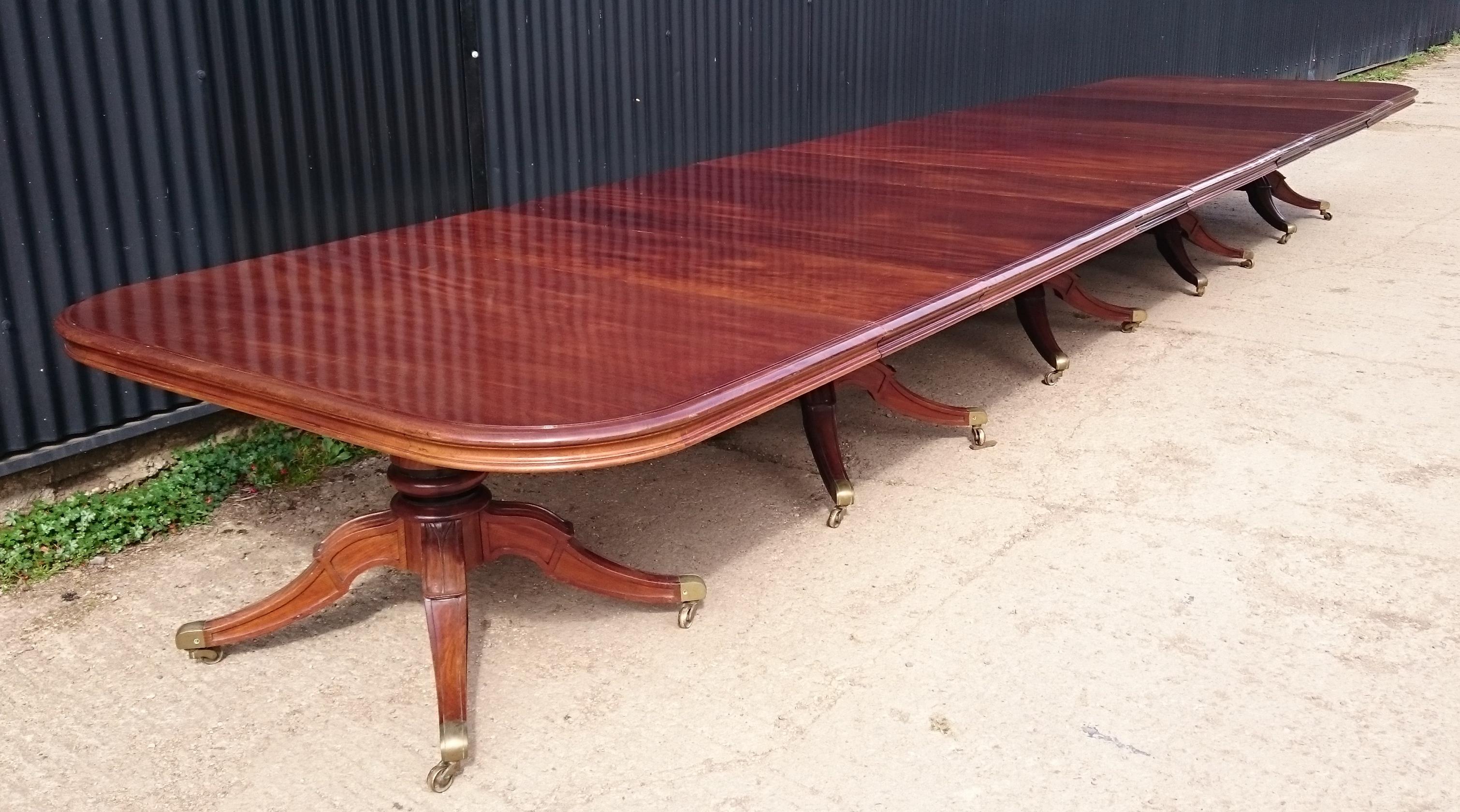 large vintage dining table