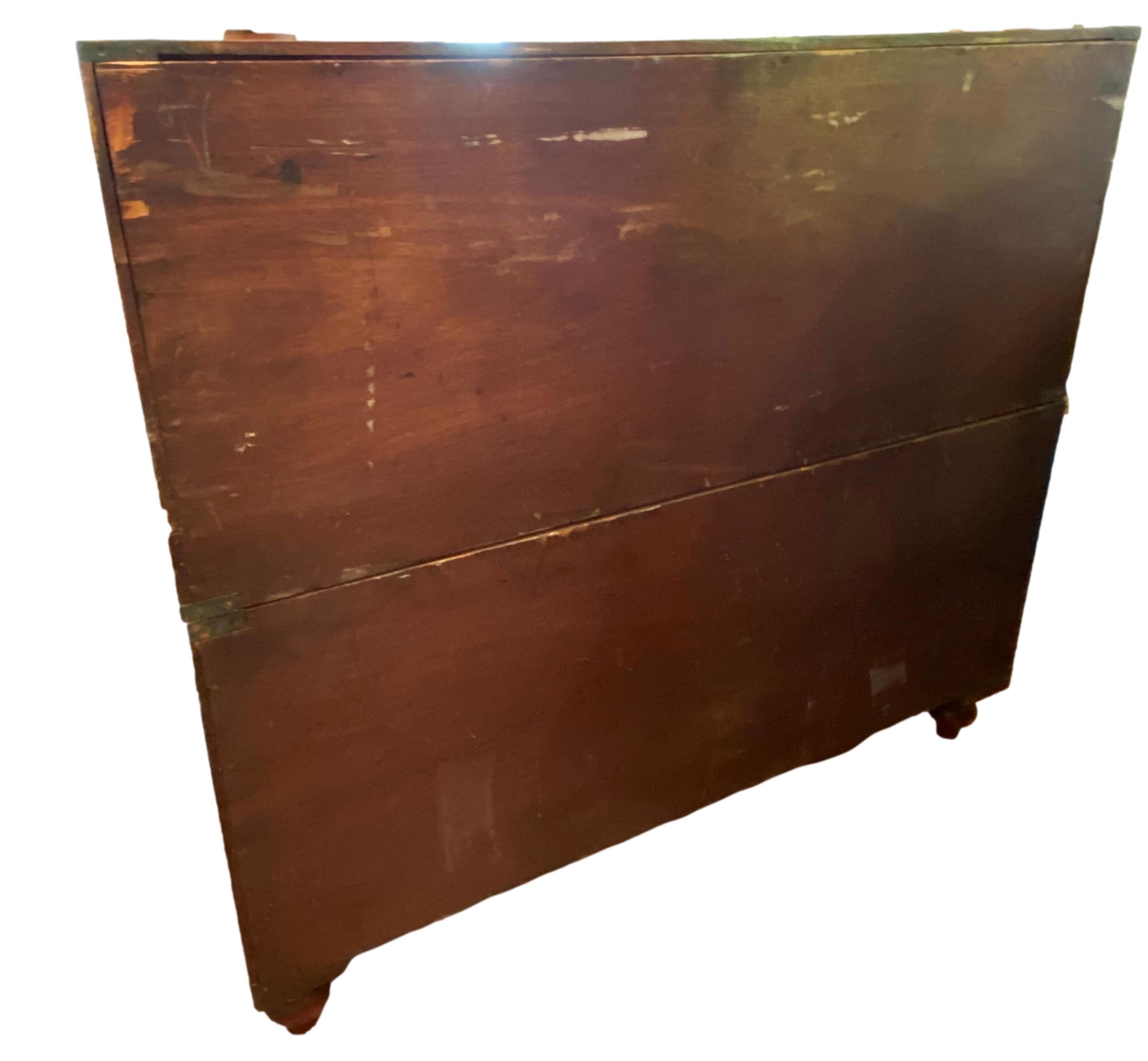Very Large English Campaign Chest For Sale 5