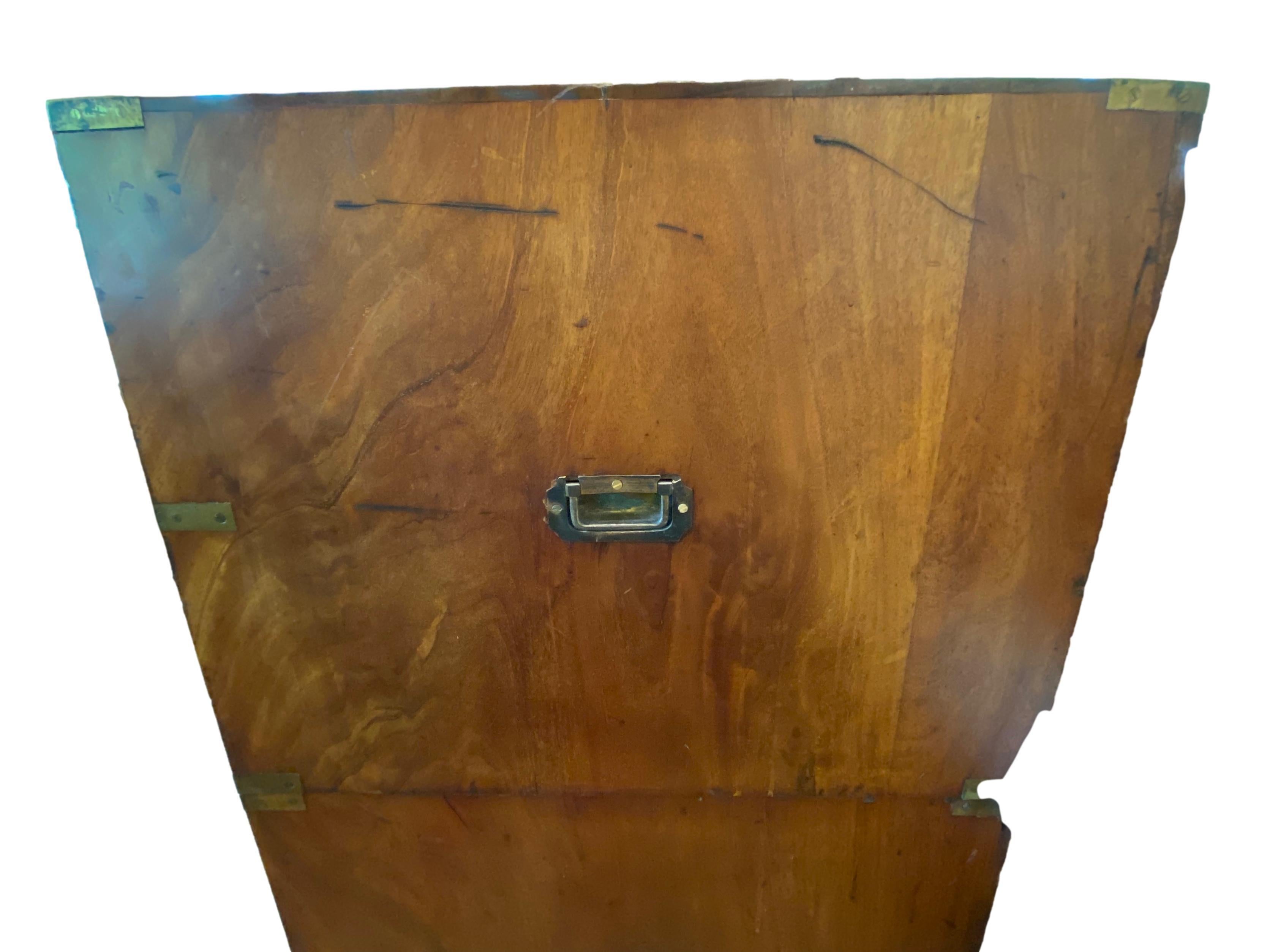 19th Century Very Large English Campaign Chest For Sale