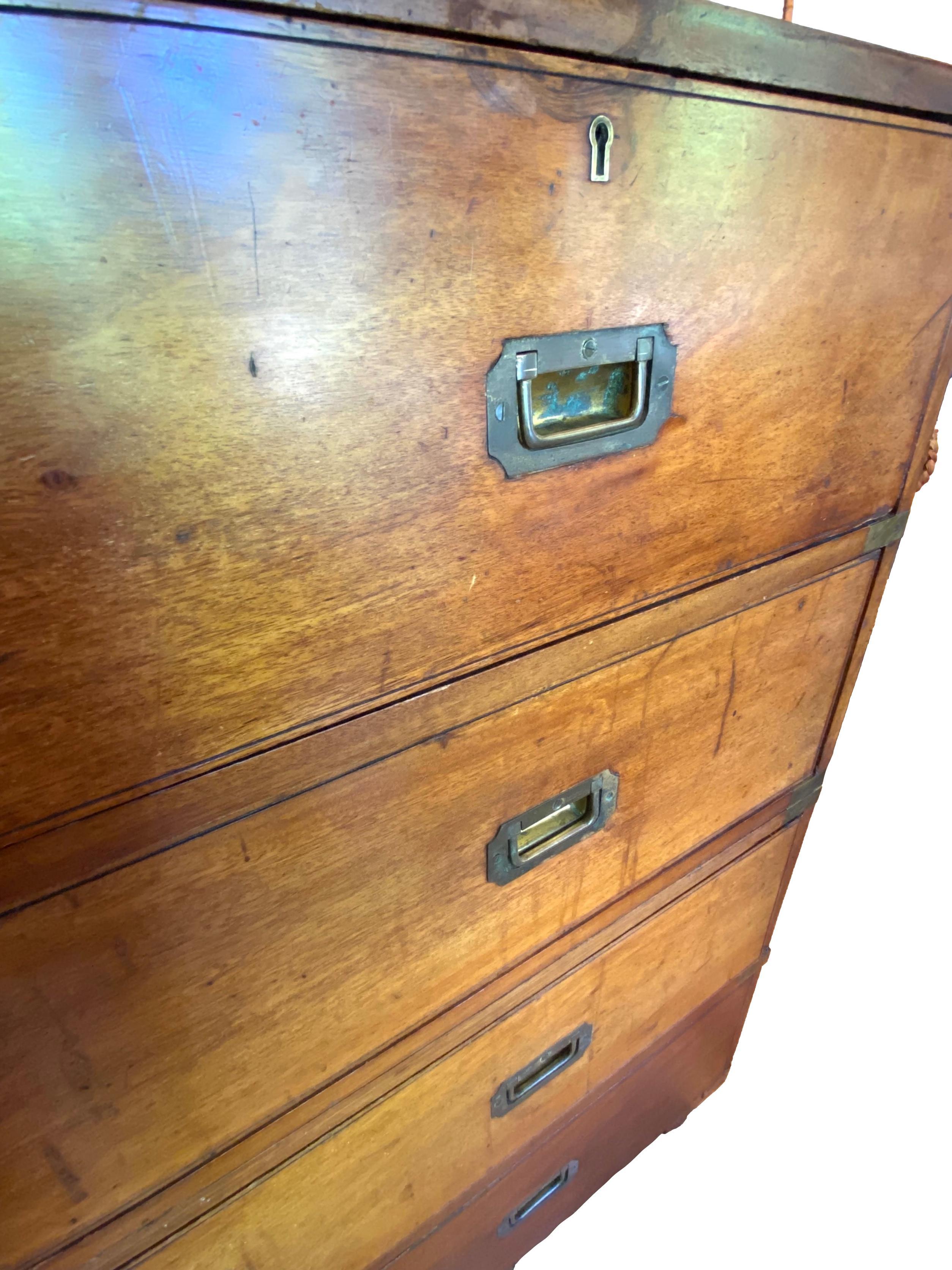 Very Large English Campaign Chest For Sale 2