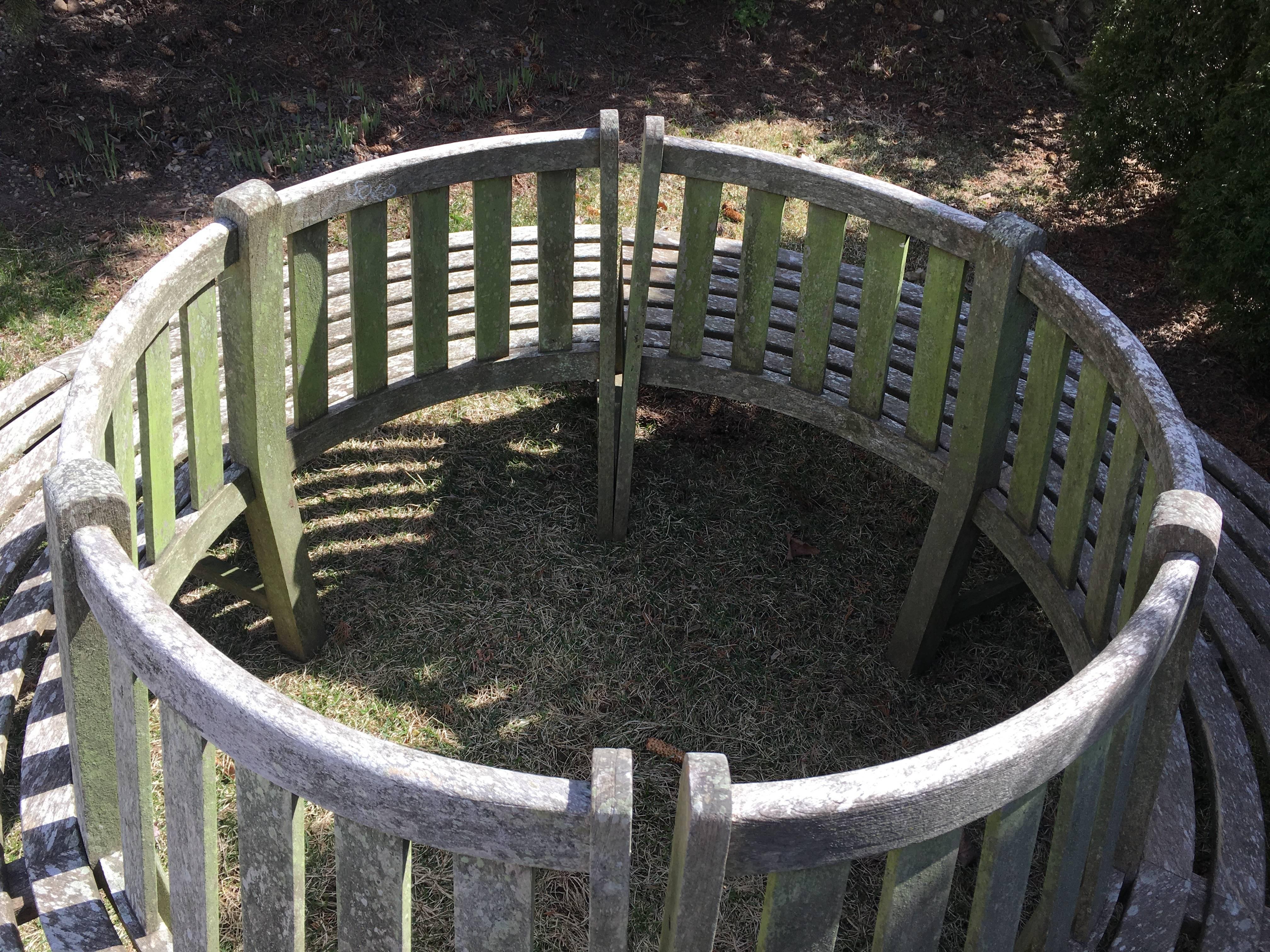 circular tree bench
