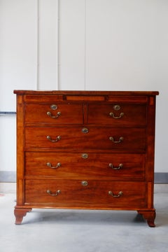 Sehr große englische viktorianische Mahagoni-Schubladen-Kommode / Credenza