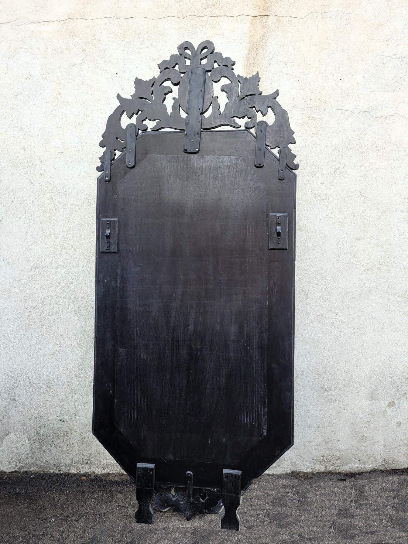 Very Large Engraved Venice Mirror, 260 Cm, 20th Century For Sale 10