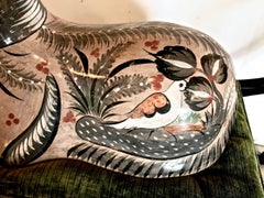 Very Large Example of a Tonala Cat, Artist Signed