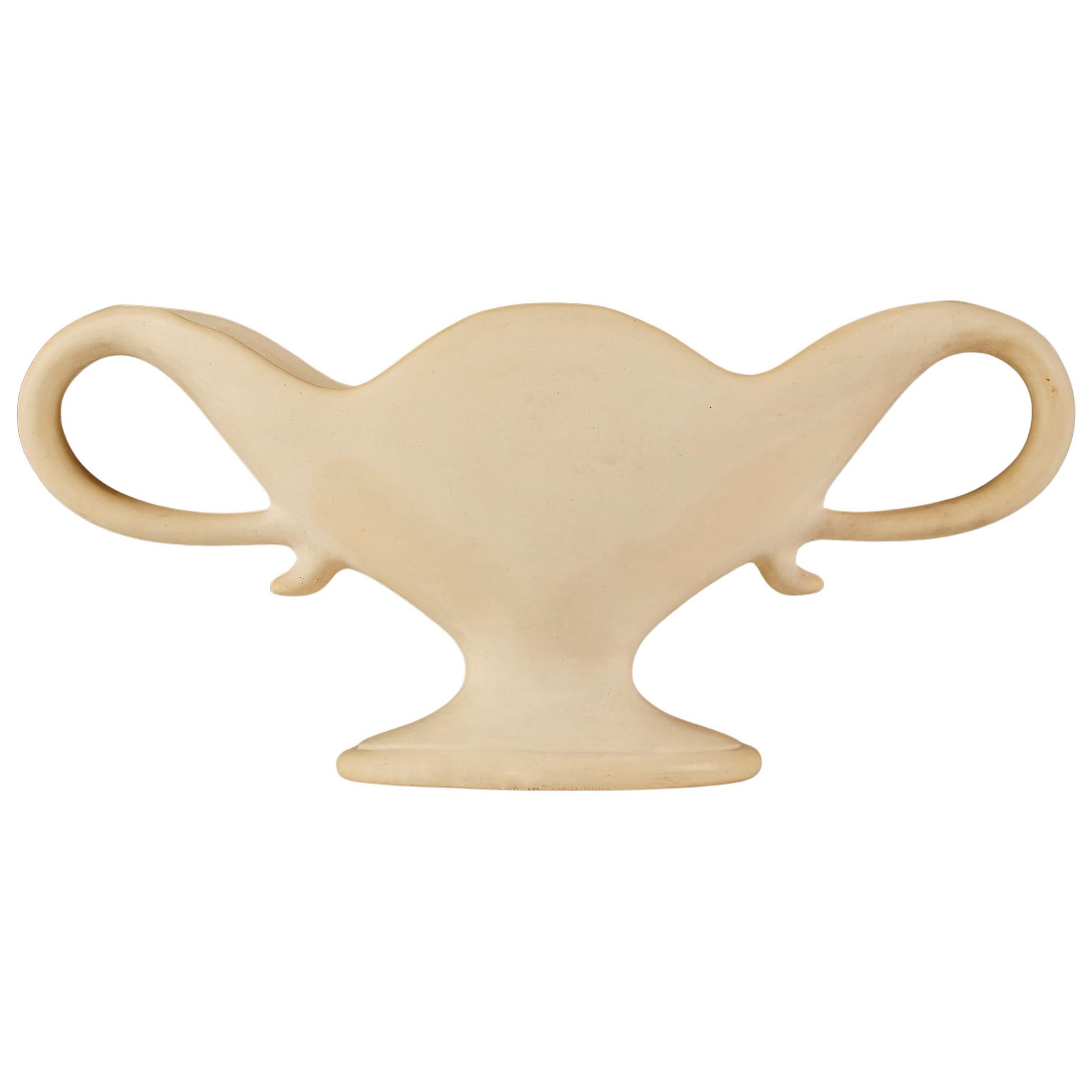 Urna extragrande inglesa Art Decó Fulham Pottery de Constance Spry