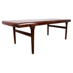 Very large extendable Danish coffee table in Rosewood by Johannes Andersen 1960.
