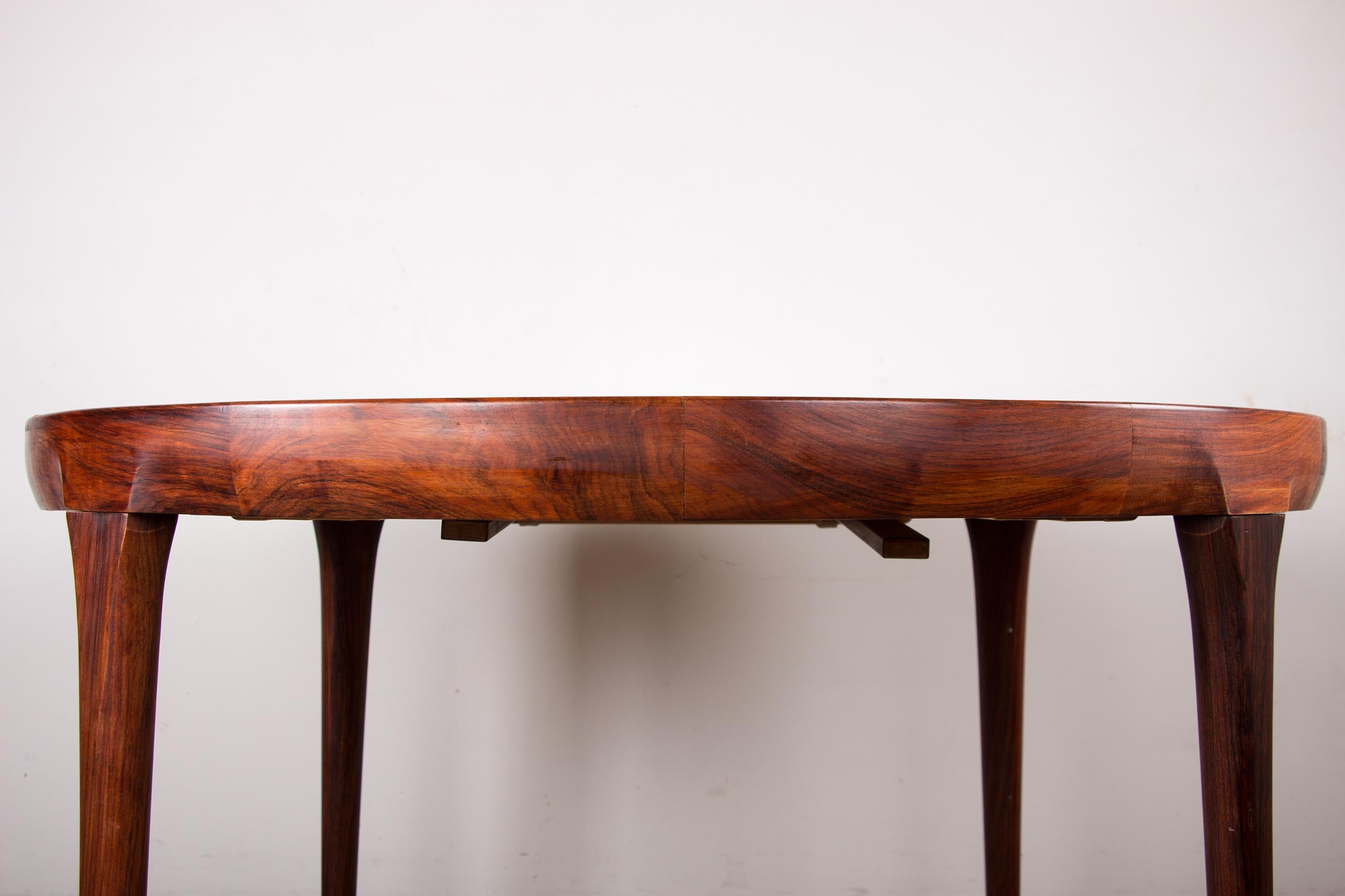 Very large extendable Danish dining table (270 cm)  Rosewood by Ib Kofod Larsen. 4