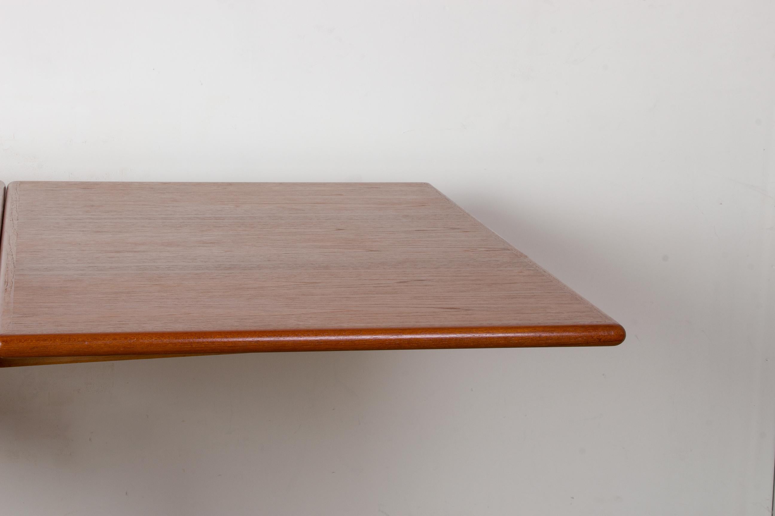 Very large extendable Danish teak dining table by Ejvind Johansson for Ivan Gern 6