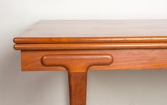 Mesa de comedor danesa extensible muy grande de teca, por Ejvind Johansson para Ivan Gern