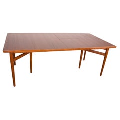 Very Large Extendable Danish Teak Dining Table Model 201 by Arne Vodder for Siba