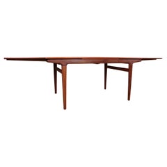 Very Large Extendable Dining Table, Danish in Teak by Johannes Andersen