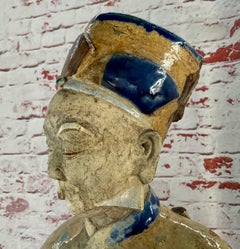 Very Large Fine Pair Of Chinese Shiwan Figures of Immortals Qing Dynasty