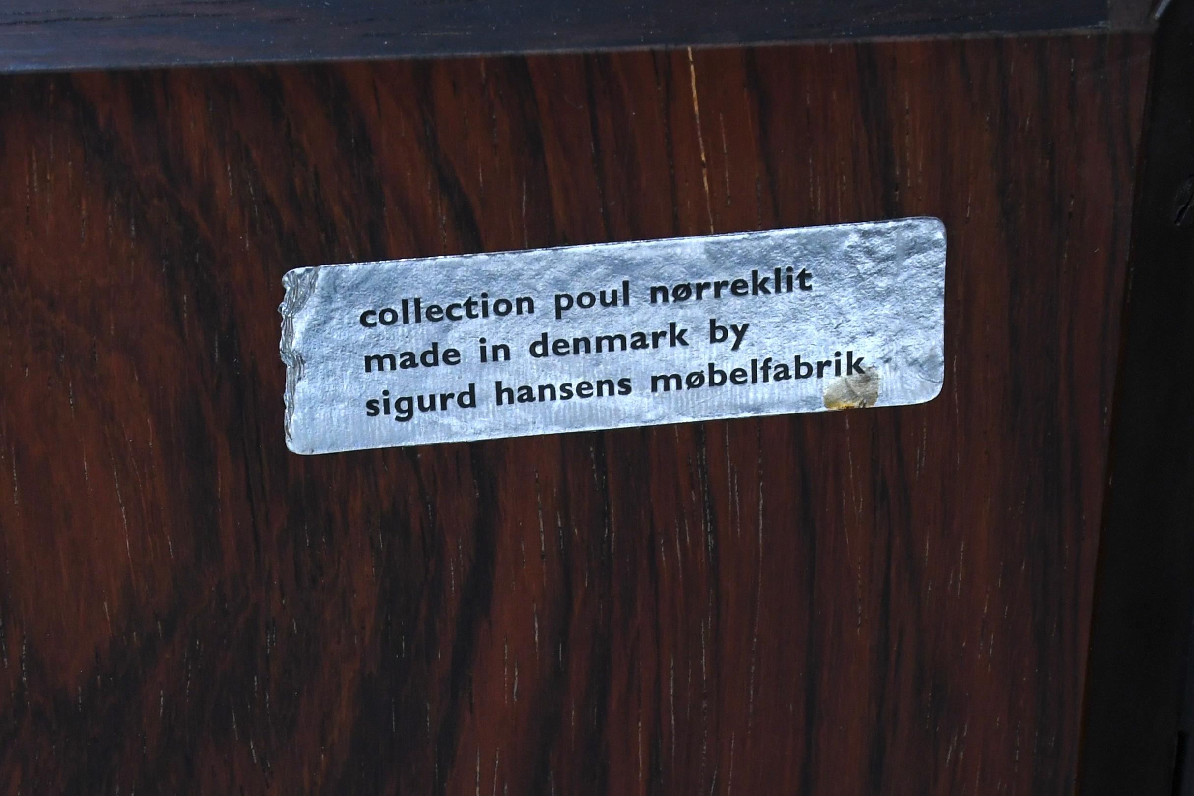 Sehr großes schwebendes Sideboard von Poul Nørreklit für Sigurd Hansen, Dänemark 1969 im Angebot 2