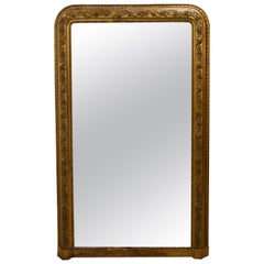 Very Large French 19th Century Louis Philippe Gold Mirror