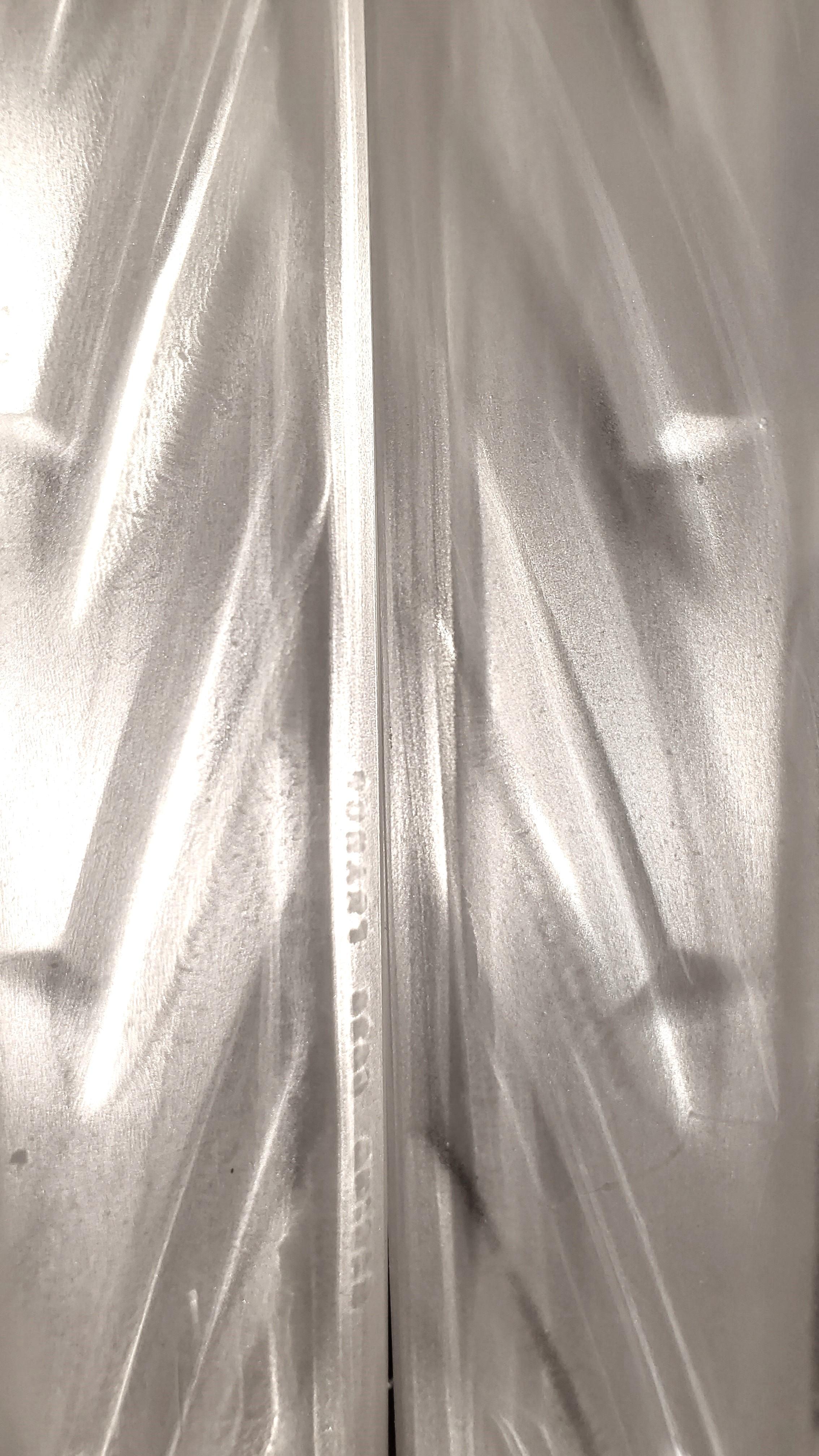 Lampadario francese Art Deco a due piani in vetro artistico smerigliato Sabino Art. in vendita 12