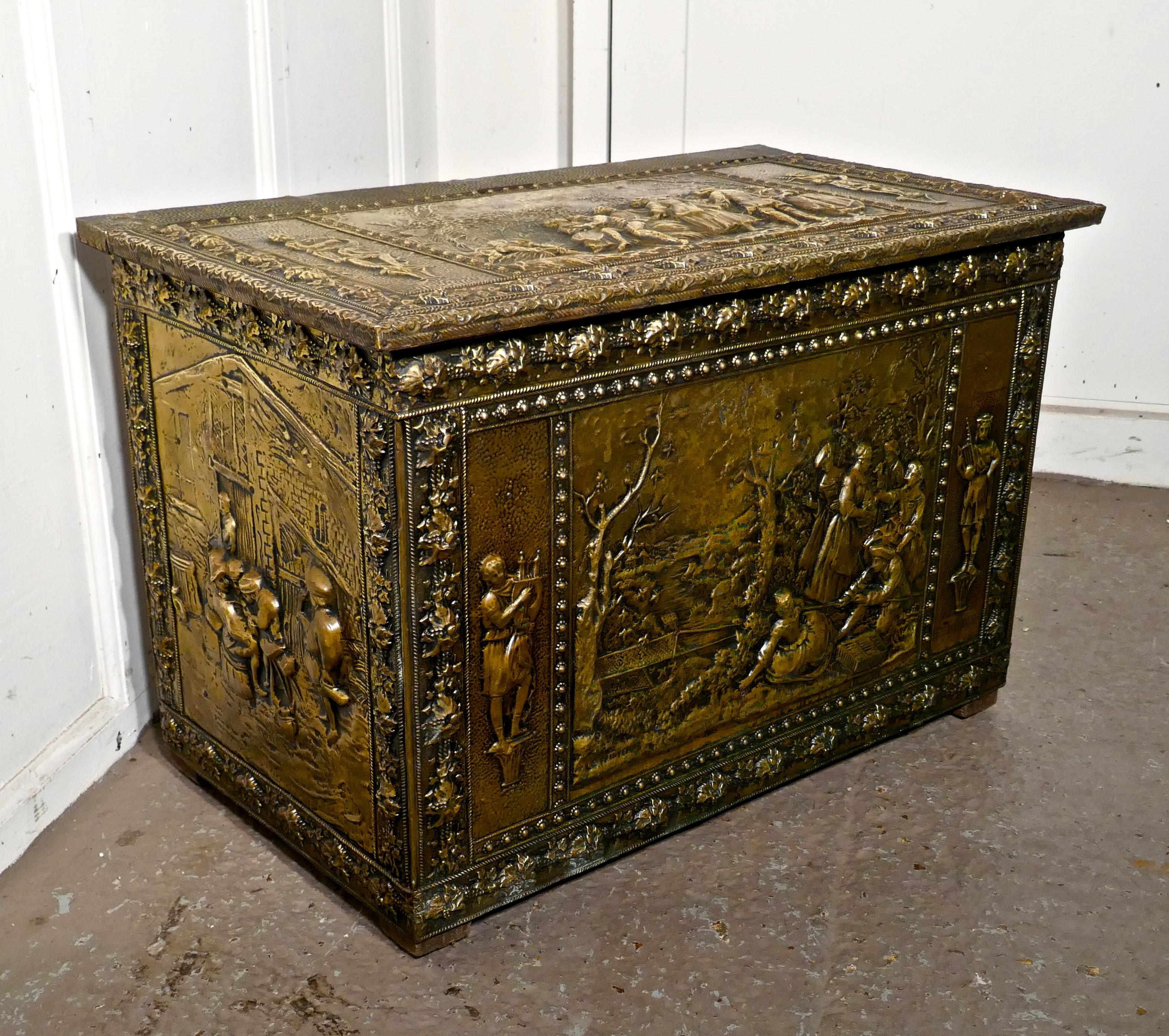 large brass box