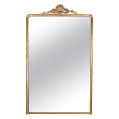 Very large French Regency style 19th century mantel mirror